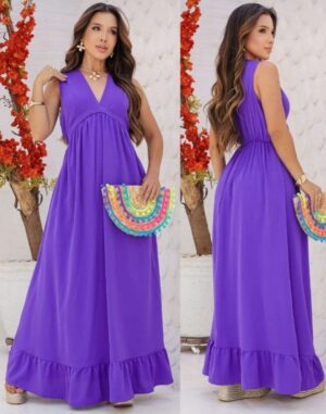 Vestido tecido crepe seda